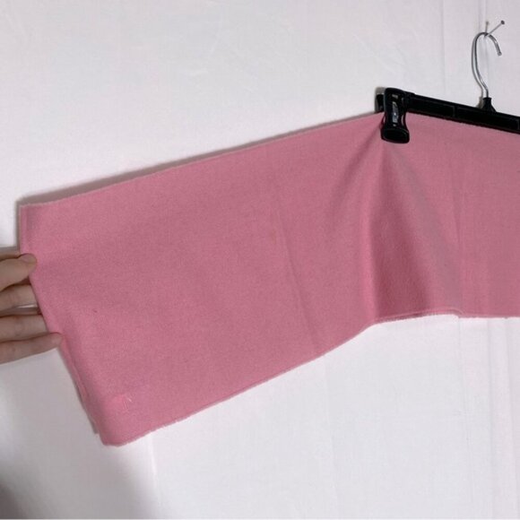 Vintage Pendleton Pink 100% Virgin Wool Long Scarf With Fringe - Picture 12 of 16